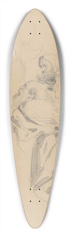 Eugne Delacroix - Adoration of the Magi, after Rubens 39.3 inch art pintail longboard deck Eugne Delacroix - Adoration of the Magi, after Rubens 39.3 inch art pintail longboard deck
