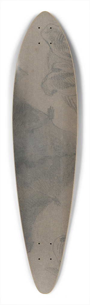 Eugne Delacroix - Bat 39.3 inch art pintail longboard deck