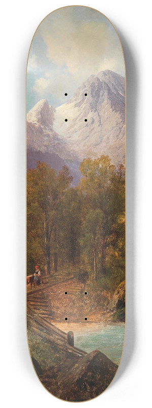 Carl Millner - The Watzmann Near Berchtesgaden 8.25 inch art skate deck