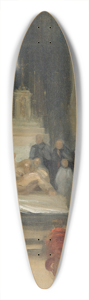 Eugne Delacroix - Interior Of A Church; Ordination Of Carmelites 39.3 inch art pintail longboard deck