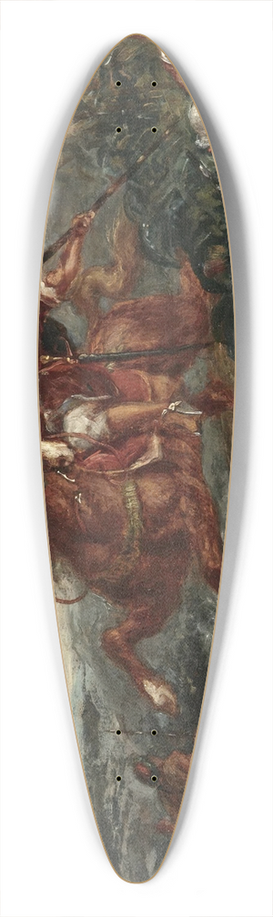 Eugne Delacroix - Le Combat 39.3 inch art pintail longboard deck