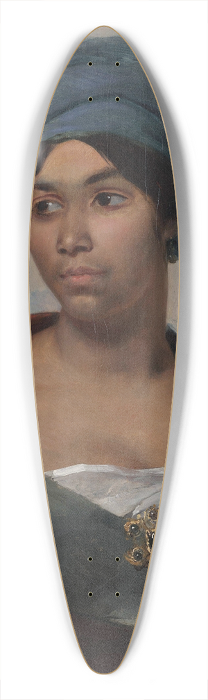Eugne Delacroix - Portrait of a Woman in a Blue Turban 39.3 inch art pintail longboard deck