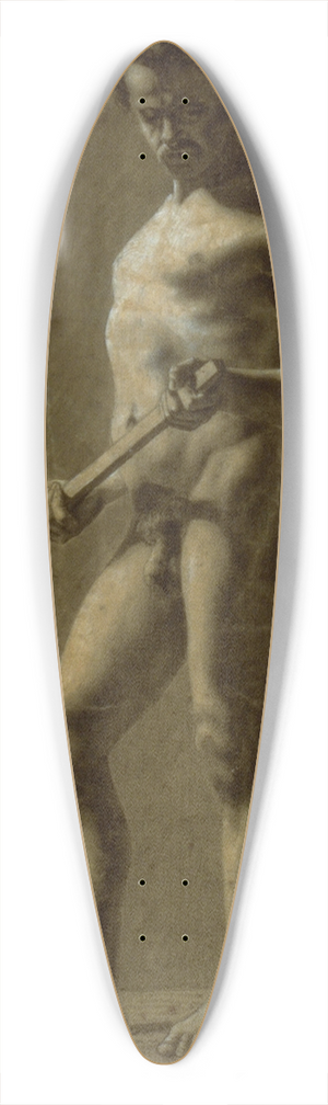 Eugne Delacroix - Standing Academic Male Nude 39.3 inch art pintail longboard deck Eugne Delacroix - Standing Academic Male Nude 39.3 inch art pintail longboard deck