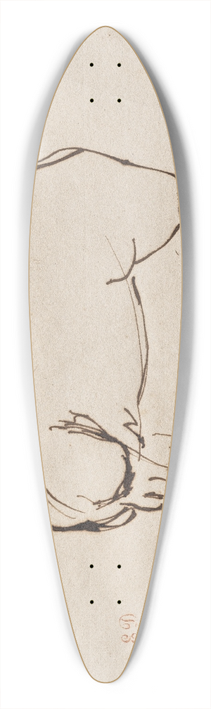 Eugne Delacroix - Study of a Horse 39.3 inch art pintail longboard deck