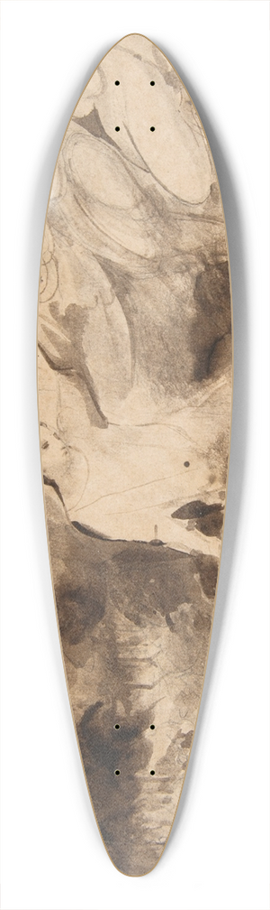 Eugne Delacroix - The Agony in the Garden 39.3 inch art pintail longboard deck