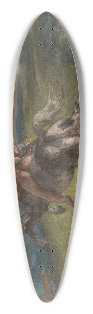 Eugne Delacroix - The Education of Achilles 39.3 inch art pintail longboard deck