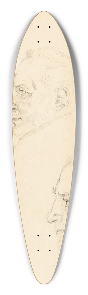 Eugne Delacroix - Tte dhomme 39.3 inch art pintail longboard deck