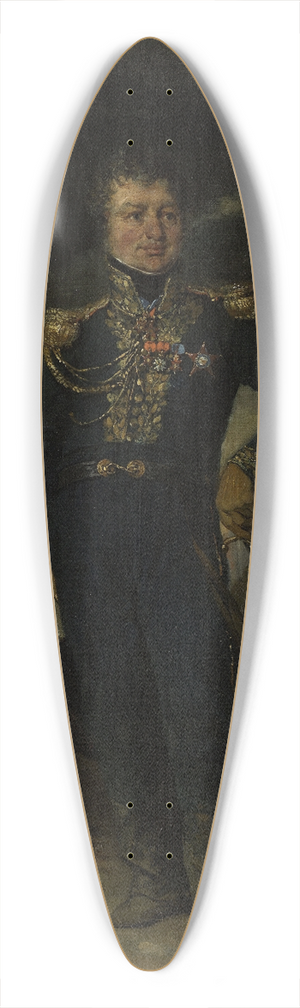 Eugne Devria - Portrait du gnral Joseph-Lopold Sigisbert Hugo 39.3 inch art pintail longboard deck