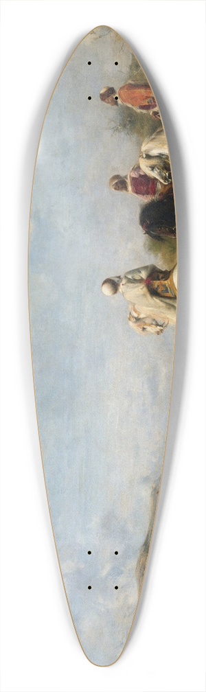 Eugne Fromentin - Falcon Hunt (Algeria Remembered) 39.3 inch art pintail longboard deck
