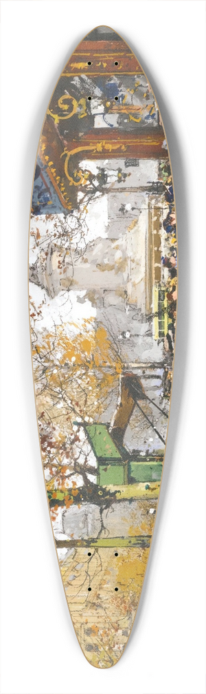 Eugne Galien-Laloue - Place De La Republique 39.3 inch art pintail longboard deck