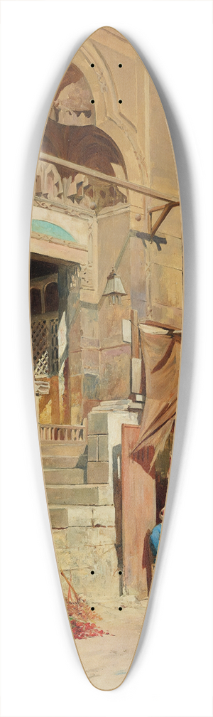 Eugne Girardet - La Mosque dEl Azar au Caire 39.3 inch art pintail longboard deck