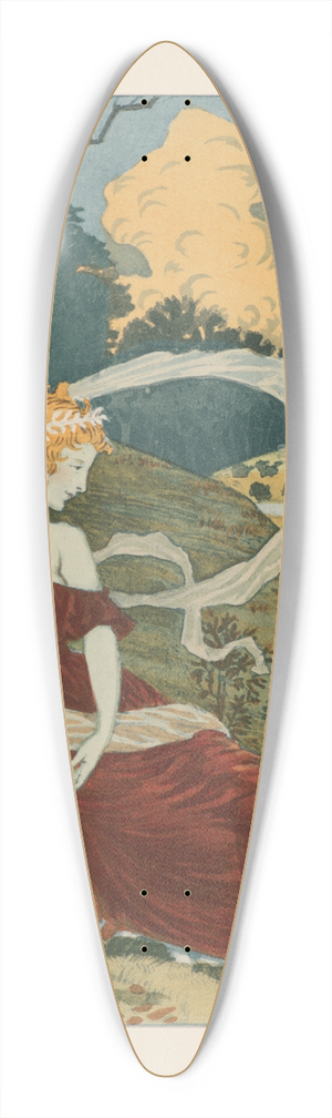 Eugne Grasset - Dans Les Bois 39.3 inch art pintail longboard deck