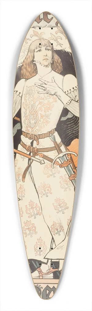 Eugne Grasset - Jeanne dArc-Sarah Bernhardt 39.3 inch art pintail longboard deck