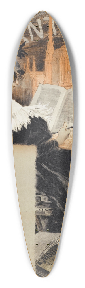 Eugne Grasset - Librairie Romantique 39.3 inch art pintail longboard deck
