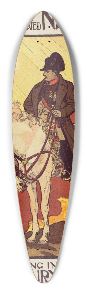 Eugne Grasset - Napolon 39.3 inch art pintail longboard deck