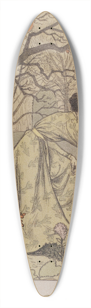 Eugne Grasset - Novembre 39.3 inch art pintail longboard deck
