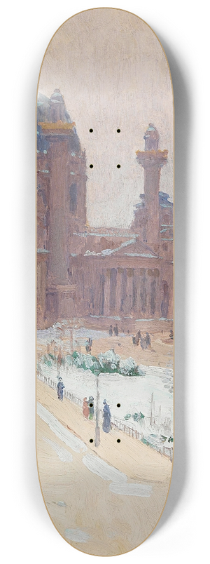 Carl Moll - Karlskirche im Winter (Church of St. Charles in winter) 8.25 inch art skate deck