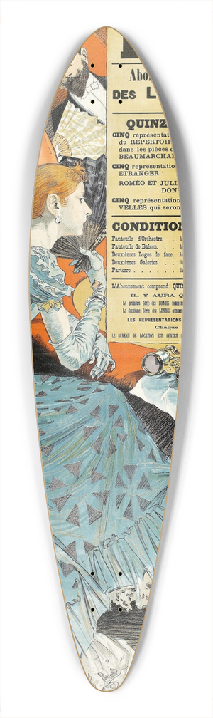 Eugne Grasset - Thtre National De  Lodeon 39.3 inch art pintail longboard deck