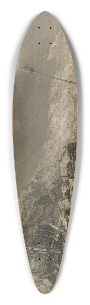 Eugne Isabey - Der Meeresstrand 39.3 inch art pintail longboard deck Eugne Isabey - Der Meeresstrand 39.3 inch art pintail longboard deck
