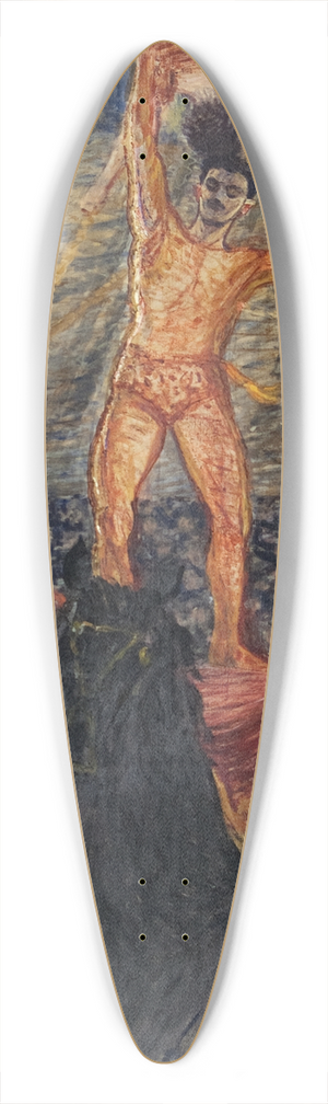 Eugne Jansson - Circus Scene 39.3 inch art pintail longboard deck