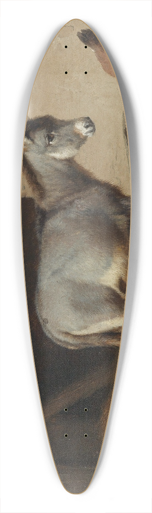 Eugne Joseph Verboeckhoven - Esel und Hhner im Stall 39.3 inch art pintail longboard deck