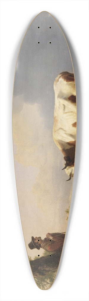 Eugne Joseph Verboeckhoven - Landscape with animals 39.3 inch art pintail longboard deck