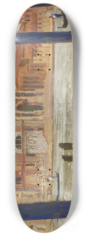 Carl Moll - Santa Maria Della Salute Viewed from Across the Grand Canal 8.25 inch art skate deck