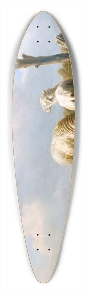 Eugne Joseph Verboeckhoven - Sheep In A Landscape 39.3 inch art pintail longboard deck