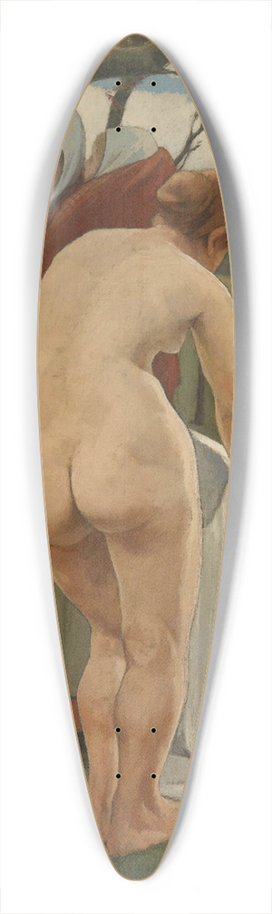 Eugne Laermans - Baadsters 39.3 inch art pintail longboard deck Eugne Laermans - Baadsters 39.3 inch art pintail longboard deck
