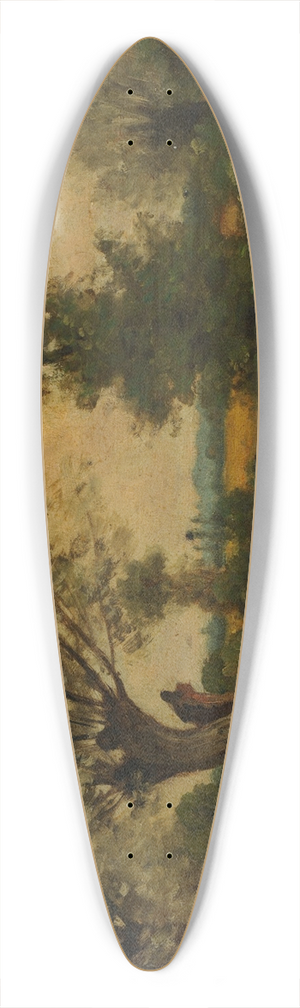 Eugne Lambert - Paysage. Laveuses 39.3 inch art pintail longboard deck