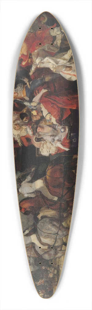 Eugne Lami - Scne de carnaval, place de la Concorde 39.3 inch art pintail longboard deck