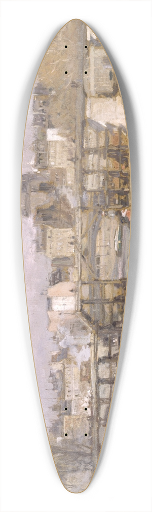Eugne Louis Gillot - Lestacade De Lle Saint-Louis 39.3 inch art pintail longboard deck Eugne Louis Gillot - Lestacade De Lle Saint-Louis 39.3 inch art pintail longboard deck