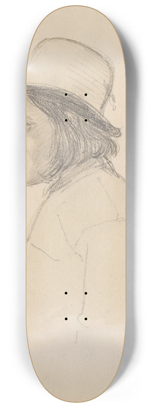 Adolph Tidemand - Mannsportrett 8.25 inch art skate deck