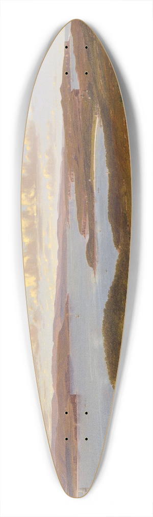Eugne von Gurard - Sydney Heads 39.3 inch art pintail longboard deck