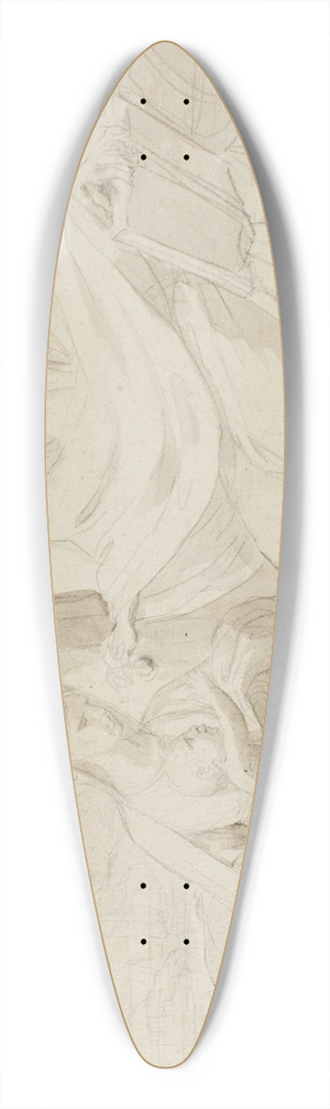 Eustache Le Sueur - Holy Family 39.3 inch art pintail longboard deck