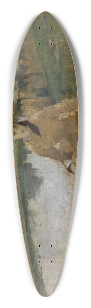 Eva Gonzals - Am Wasser 39.3 inch art pintail longboard deck