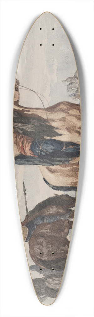 Evariste-Vital Luminais - The Merovingians 39.3 inch art pintail longboard deck