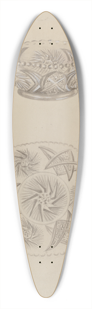 Eva Wilson - Bon Bon Dish 39.3 inch art pintail longboard deck