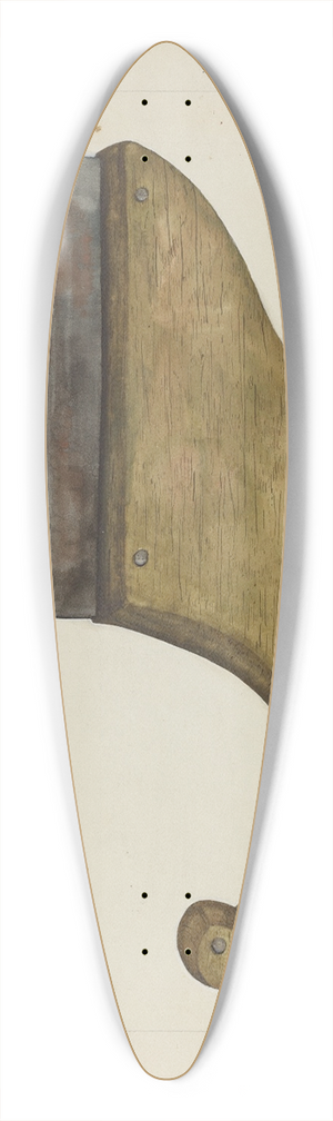 Evelyn Bailey - Handmade Saw 39.3 inch art pintail longboard deck