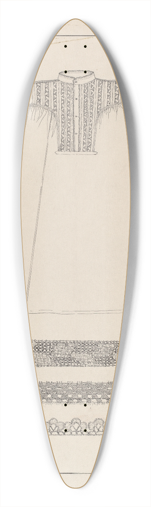 Evelyn Bailey - Nightgown 39.3 inch art pintail longboard deck