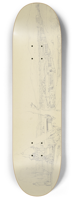 Carl Morgenstern - Blick von der Villa Celimontana 8.25 inch art skate deck