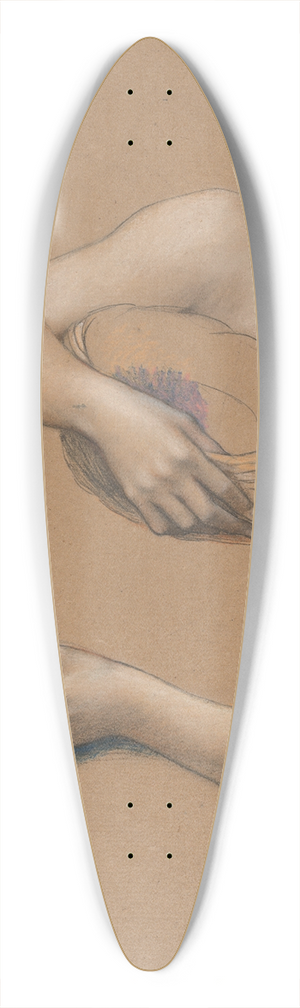 Evelyn De Morgan - Study of Arms for The Cadence of Autumn 39.3 inch art pintail longboard deck Evelyn De Morgan - Study of Arms for The Cadence of Autumn 39.3 inch art pintail longboard deck