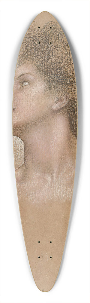 Evelyn De Morgan - Study of a womans head 39.3 inch art pintail longboard deck Evelyn De Morgan - Study of a womans head 39.3 inch art pintail longboard deck