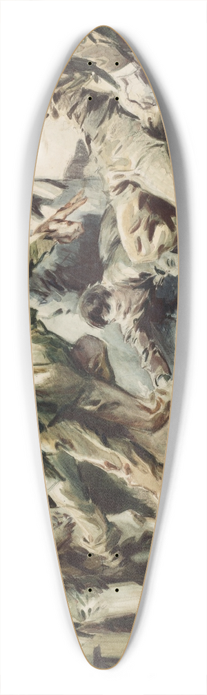 Everett Shinn - Bowling the Bowler 39.3 inch art pintail longboard deck