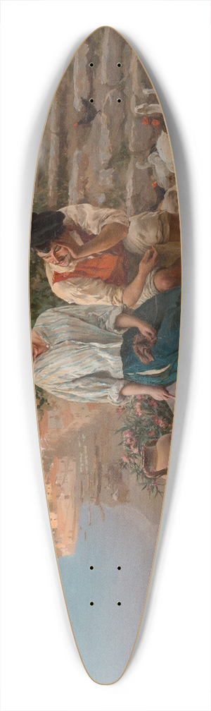 Fabio Cipolla - An amorous interlude 39.3 inch art pintail longboard deck