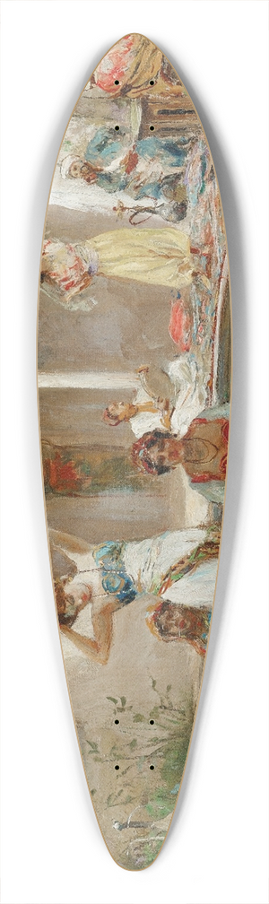 Fabio Fabbi - Dancing In The Harem Courtyard 39.3 inch art pintail longboard deck Fabio Fabbi - Dancing In The Harem Courtyard 39.3 inch art pintail longboard deck