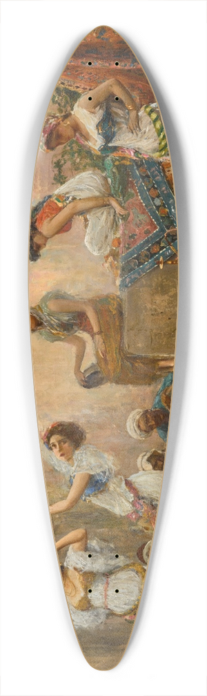 Fabio Fabbi - The Dancers 39.3 inch art pintail longboard deck Fabio Fabbi - The Dancers 39.3 inch art pintail longboard deck