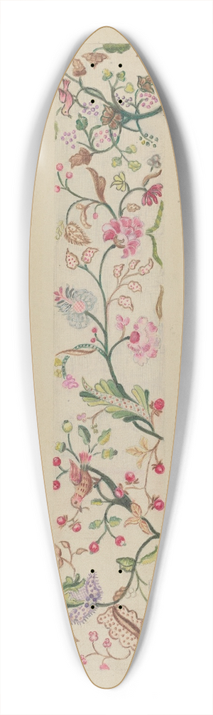 Fanchon Larzelere - Border or Valance 39.3 inch art pintail longboard deck