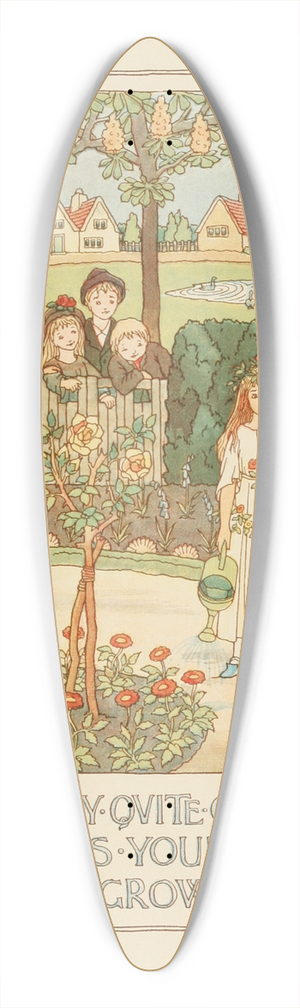 F. D. Bedford - Mistress Mary 39.3 inch art pintail longboard deck
