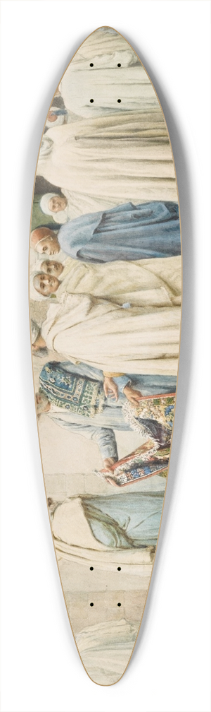 Federico Bartolini - The Carpet Merchant 39.3 inch art pintail longboard deck Federico Bartolini - The Carpet Merchant 39.3 inch art pintail longboard deck